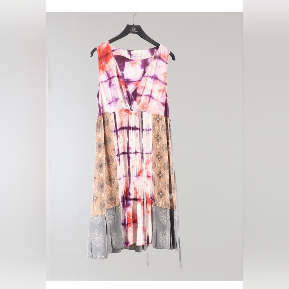 Odd Molly Tie-Dye Silk Midi Dress